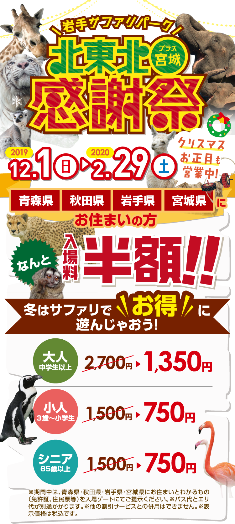 北東北感謝祭 入場料半額